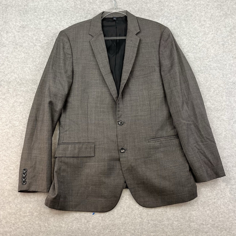 J. Crew Blazer Mens 42L 42 Long Thompson‎ Gray Wool Lined Sports Coat Preppy